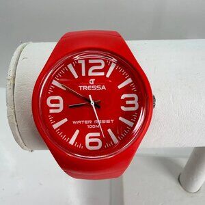 Tressa Water Resist 100M – Red Sport Watch (Serie F-Q)